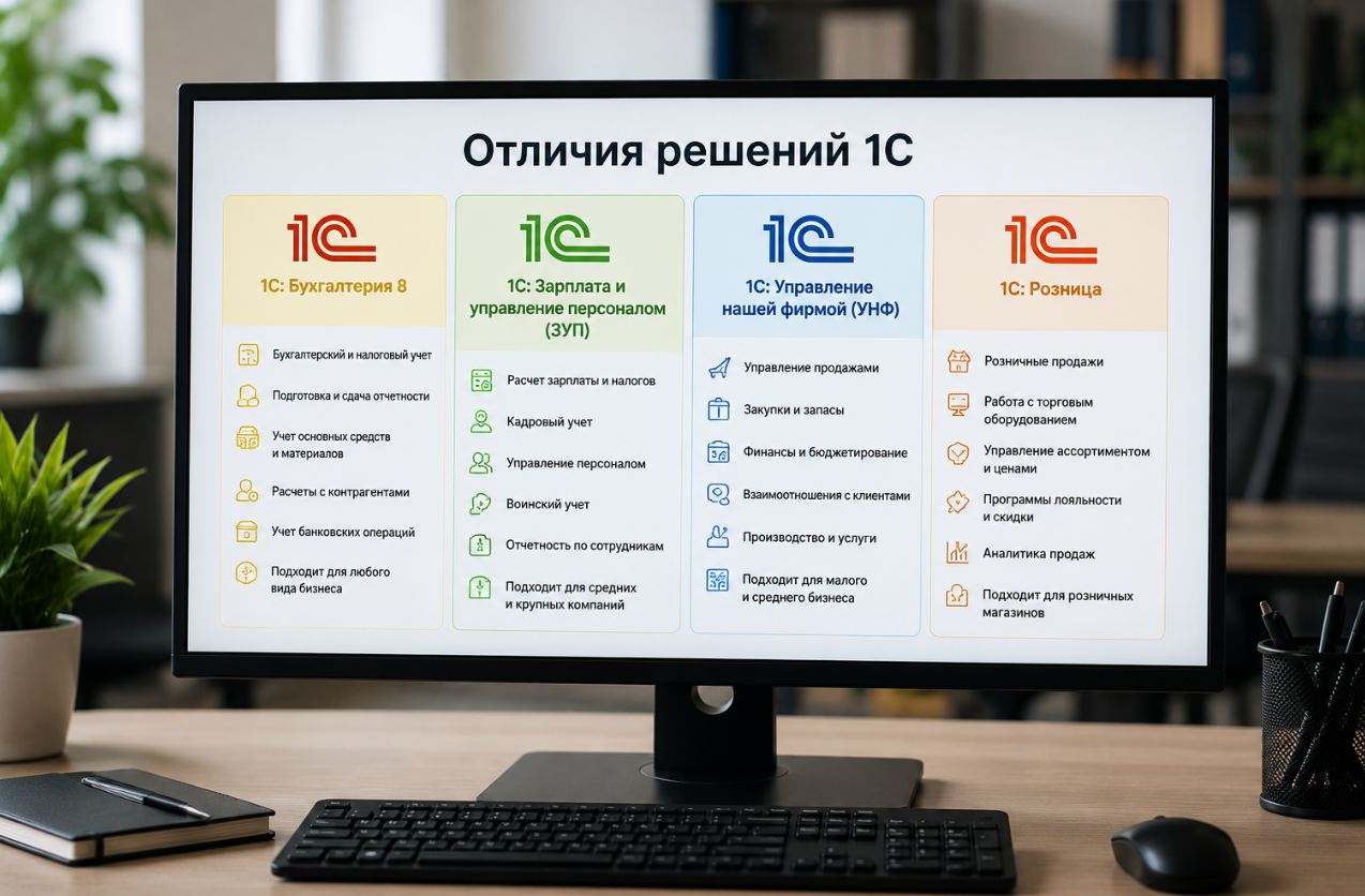 Различия платформы от конфигурации 1С
